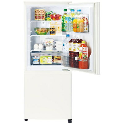 MITSUBISHI 2ドア冷蔵庫 Pシリーズ 右開きタイプ マットホワイト MR-P15G-W